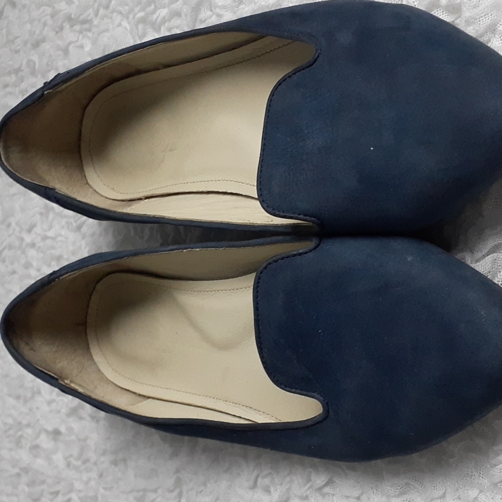 Poppy Barley Flat Shoes Blue